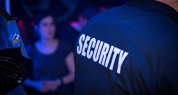 Assault & Battery security at bar photo